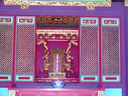 The shrine Confucius-the symbol of Confucianism, The Most Sage Venerated Late Teacher.
